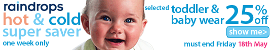 Raindrops Super Saver offer now on - for one week only