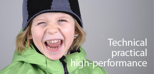 Technical practical high performance snowgear: kids winter clothing and skiwear from Raindrops